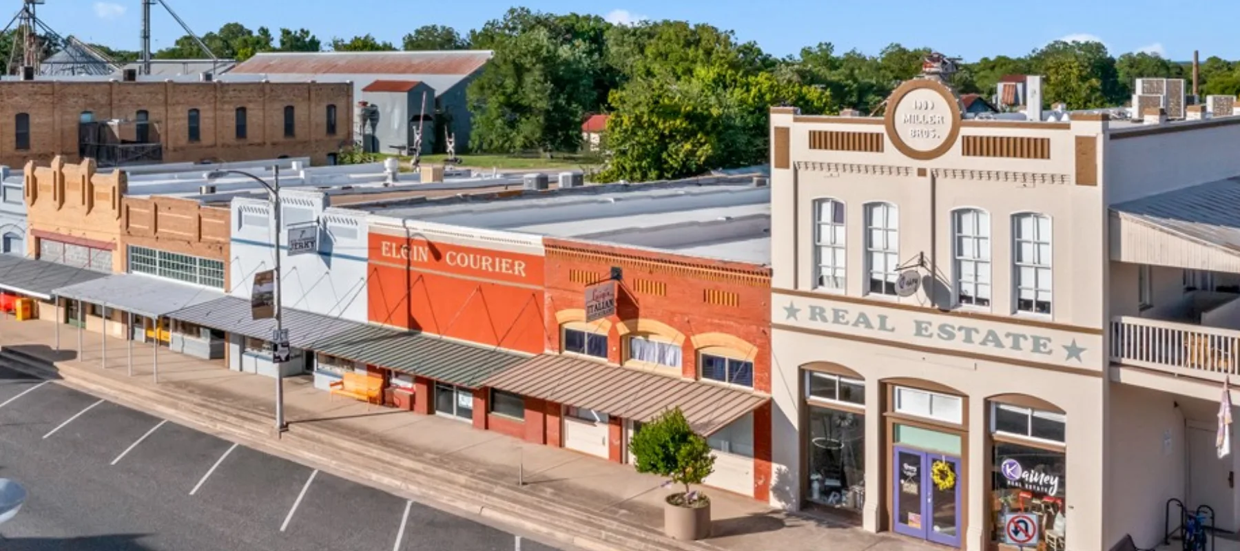 Historic downtown Elgin, Texas